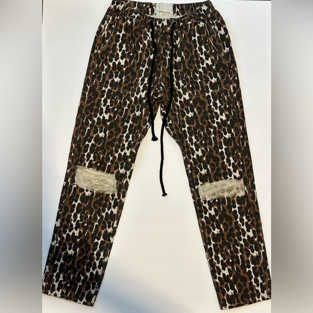 One Teaspoon Leopard Print Joggers